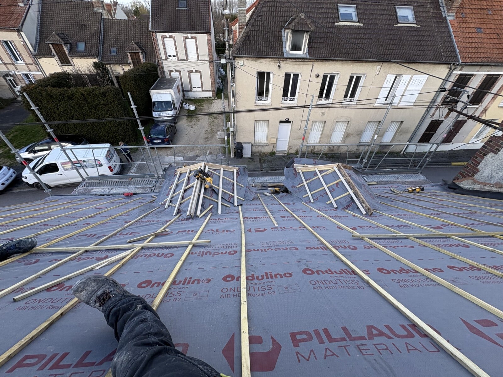 Rénovation toiture maison de ville Romilly sur Seine