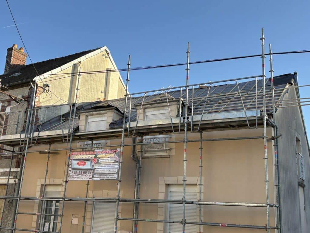 Rénovation toiture maison de ville Romilly sur Seine